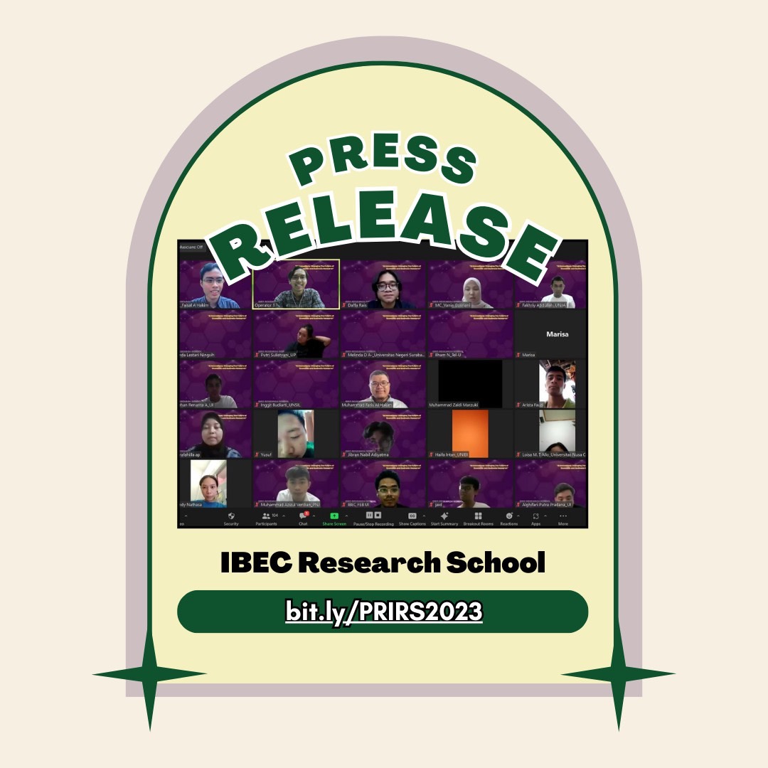 Press Release IBEC Research School 2023 IBEC FEB UI press-release-ibec-research-school-2023-ibec-feb-ui
